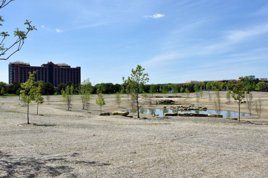 New landscaping projects for the World Headquarters campus were completed in December 2017. New landscaping projects for the World Headquarters campus were completed in December 2017.
